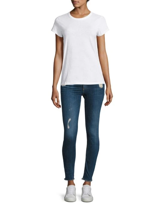 Rag & Bone Cotton Crewneck Tee Heather Grey 2 Rag & Bone Cotton Crewneck Tee Heather Grey - Image 2