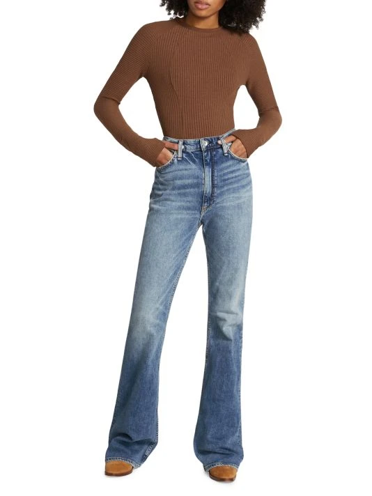 Rag & Bone Casey High-Rise Flare Jeans 2 Rag & Bone Casey High-Rise Flare Jeans - Image 2