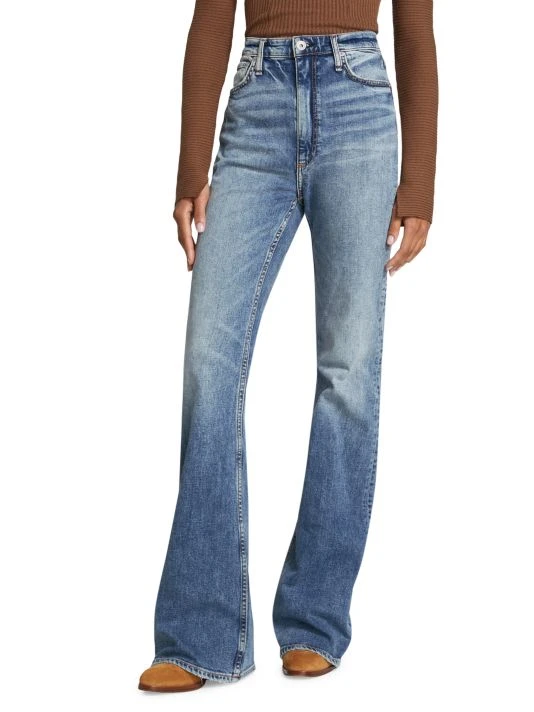 Rag & Bone Casey High-Rise Flare Jeans 3 Rag & Bone Casey High-Rise Flare Jeans - Image 3