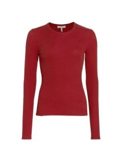 Rag & Bone Essential Rib Long-Sleeve Top Heather Grey -rag & bone Sales Store unnamed file 1044