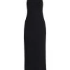 Rag & Bone Asher Sleeveless Ribbed Midi-Dress Black