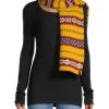 Rag & Bone Fair Isle Wool Scarf Yellow Multi