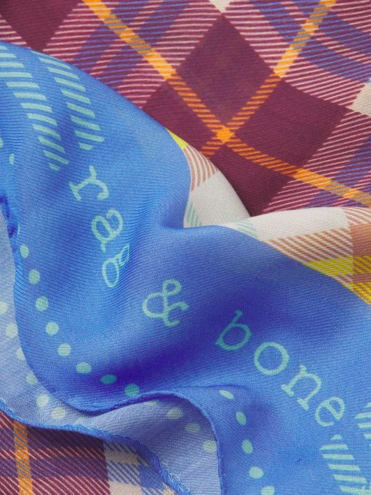 Rag & Bone Plaid Silk-Blend Scarf 3 Rag & Bone Plaid Silk-Blend Scarf - Image 3