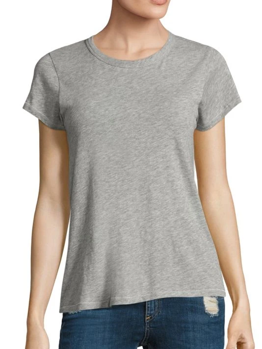 Rag & Bone Cotton Crewneck Tee Heather Grey 9 Rag & Bone Cotton Crewneck Tee Heather Grey - Image 9