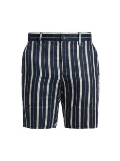 Rag & Bone Perry Striped Linen Shorts For Men