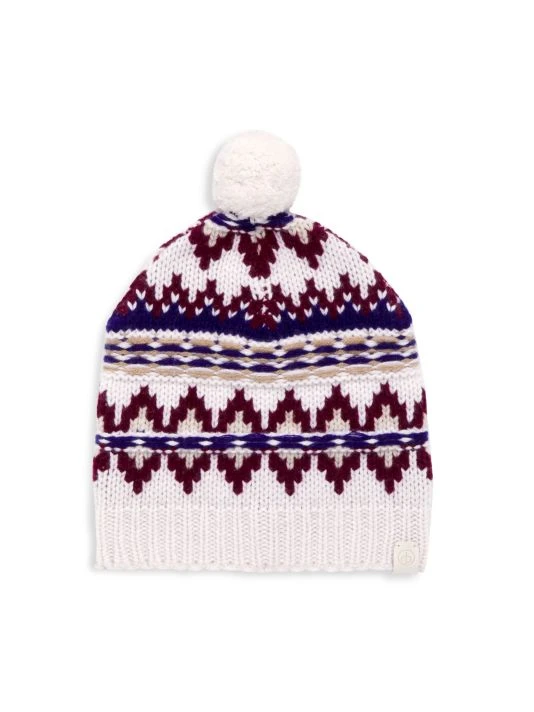 Rag & Bone Fair Isle Wool Beanie Purple 4 Rag & Bone Fair Isle Wool Beanie Purple - Image 4