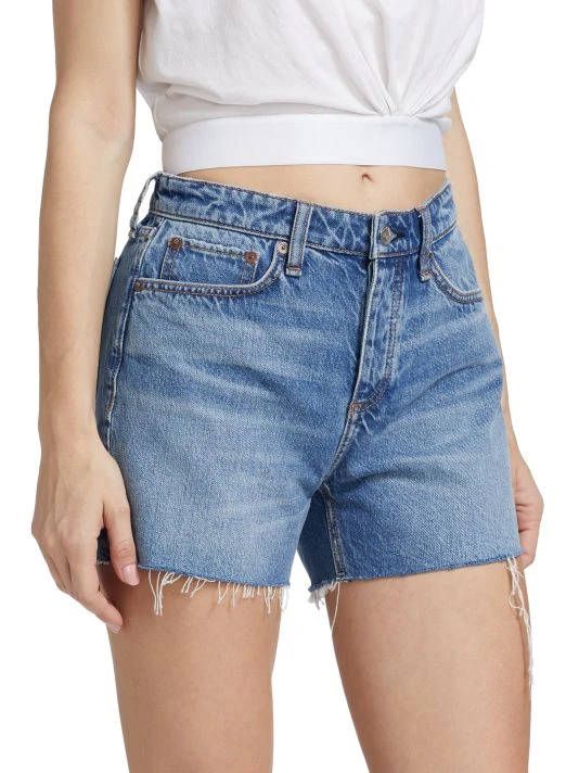Rag & Bone Dre Distressed Jean Shorts 4 Rag & Bone Dre Distressed Jean Shorts - Image 4