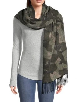 Rag & Bone Addison Recycled Wool Scarf Green Camo -rag & bone Sales Store unnamed file 1208