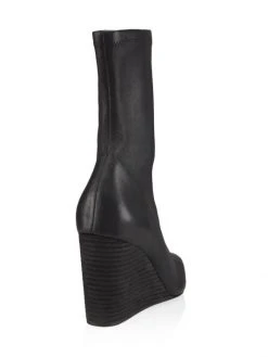 Rag & Bone Phoenix Leather Wedge Boots Black -rag & bone Sales Store unnamed file 1212