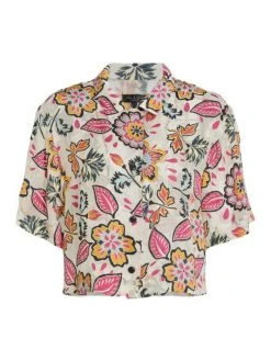 Rag & Bone Mare Cropped Floral Shirt