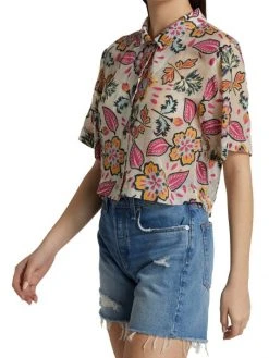 Rag & Bone Mare Cropped Floral Shirt -rag & bone Sales Store unnamed file 1251