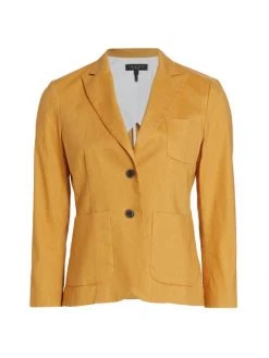 Rag & Bone Nancy Single-Breasted Linen-Blend Blazer