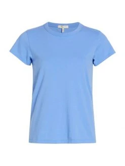 Rag & Bone Garment Dye T-Shirt Retro Blue