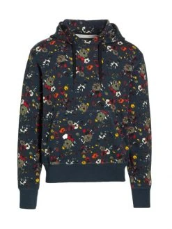 Rag & Bone City Floral Print Hoodie Sweatshirt For Men
