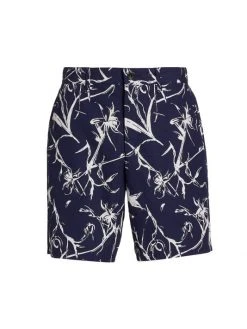 Rag & Bone Perry Print Cotton Ripstop Shorts For Men