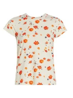Rag & Bone Cotton Floral T-Shirt