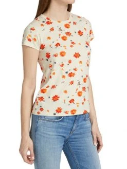 Rag & Bone Cotton Floral T-Shirt -rag & bone Sales Store unnamed file 1533