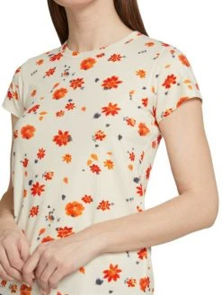 Rag & Bone Cotton Floral T-Shirt -rag & bone Sales Store unnamed file 1535