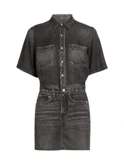 Rag & Bone Liquid Miramar Denim Minidress