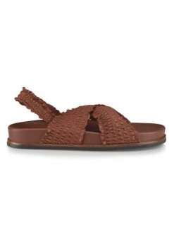 Rag & Bone Bailey Leather Cross-Strap Sandals Redwood -rag & bone Sales Store unnamed file 1592