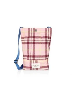 Rag & Bone Addison Plaid Pouch Pocket Pink Plaid