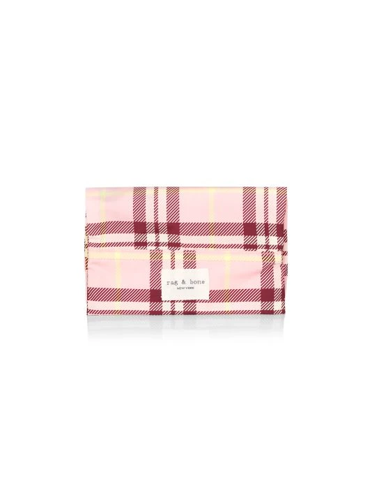 Rag & Bone Addison Plaid Pouch Pocket Pink Plaid 4 Rag & Bone Addison Plaid Pouch Pocket Pink Plaid - Image 4