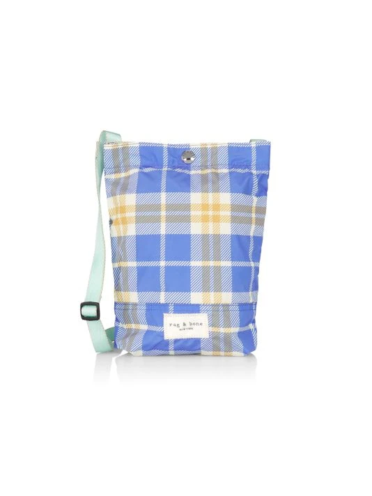 Rag & Bone Addison Plaid Pouch Pocket Pink Plaid 6 Rag & Bone Addison Plaid Pouch Pocket Pink Plaid - Image 6