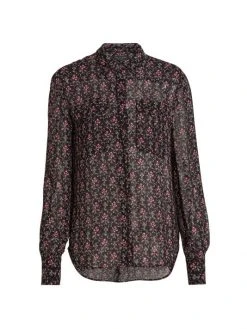 Rag & Bone Luisa Floral-Print Blouse