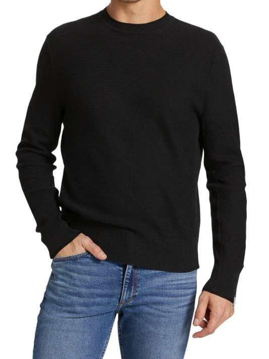 Rag & Bone Hemp Blend Crewneck Sweater For Men 3 Rag & Bone Hemp Blend Crewneck Sweater For Men - Image 3