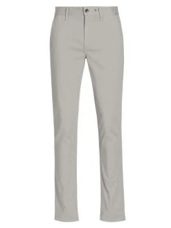 Rag & Bone Fit 1 Stretch Cotton Twill Skinny Chinos For Men Linen Blue