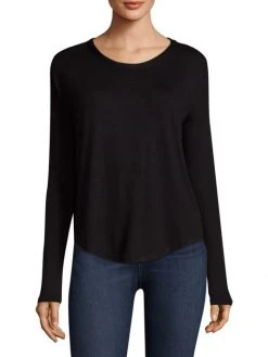 Rag & Bone Long-Sleeve Crewneck Top Navy Black -rag & bone Sales Store unnamed file 1802