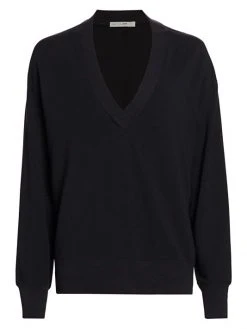 Rag & Bone Flora V-Neck Pullover Black