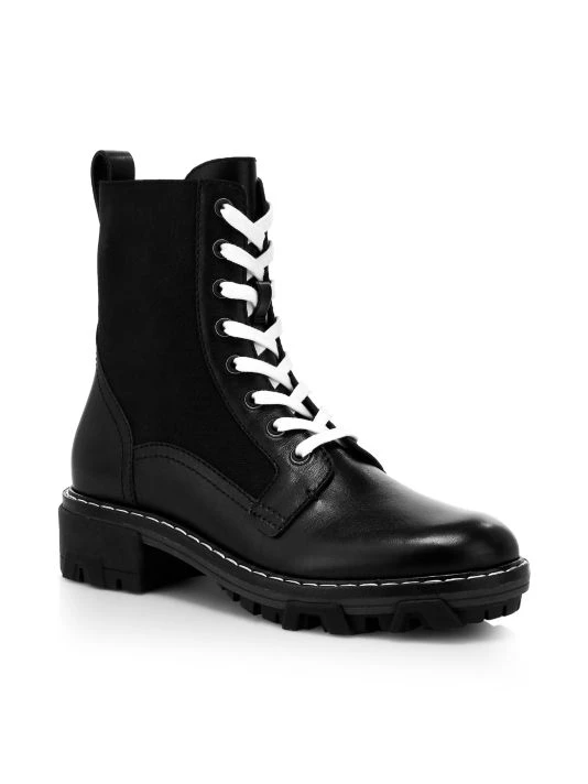 Rag & Bone Shiloh Lace-Up Leather Combat Boots Black 2 Rag & Bone Shiloh Lace-Up Leather Combat Boots Black - Image 2