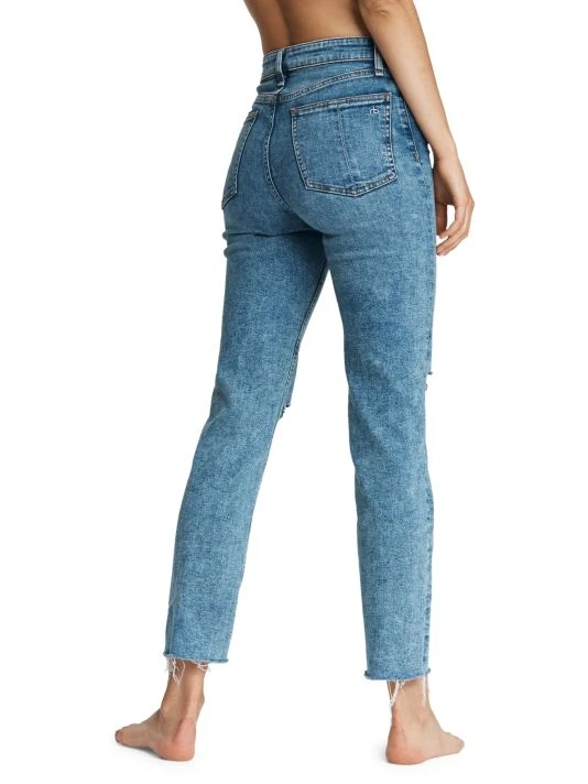 Rag & Bone Nina High-Rise Distressed Stretch Cigarette-Leg Ankle Jeans 4 Rag & Bone Nina High-Rise Distressed Stretch Cigarette-Leg Ankle Jeans - Image 4