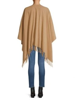 Rag & Bone Fringe-Trim Cashmere Poncho Heather Grey -rag & bone Sales Store unnamed file 1929