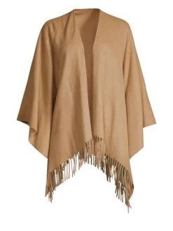 Rag & Bone Fringe-Trim Cashmere Poncho Heather Grey -rag & bone Sales Store unnamed file 1930