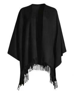 Rag & Bone Fringe-Trim Cashmere Poncho Heather Grey -rag & bone Sales Store unnamed file 1932