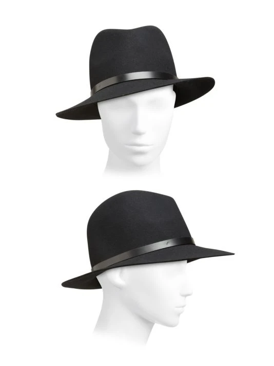 Rag & Bone Floppy Brim Fedora Black 2 Rag & Bone Floppy Brim Fedora Black - Image 2