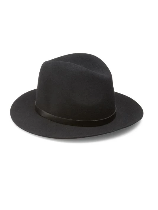 Rag & Bone Floppy Brim Fedora Black 4 Rag & Bone Floppy Brim Fedora Black - Image 4