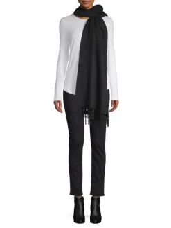 Rag & Bone Classic Wool Scarf Heather Grey