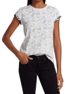 Rag & Bone Floral Crewneck T-Shirt -rag & bone Sales Store unnamed file 1954