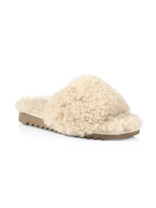 Rag & Bone Eira Faux Shearling Slides 2 Rag & Bone Eira Faux Shearling Slides - Image 2