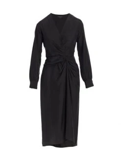 Rag & Bone Amber Silk Twist Midi Dress