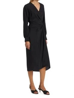 Rag & Bone Amber Silk Twist Midi Dress -rag & bone Sales Store unnamed file 1978