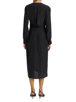 Rag & Bone Amber Silk Twist Midi Dress -rag & bone Sales Store unnamed file 1979