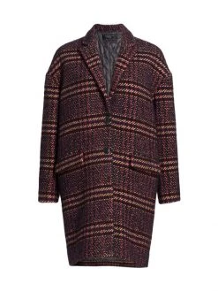Rag & Bone Estelle Plaid Cocoon Coat