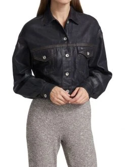 Rag & Bone Cropped Trucker Jacket -rag & bone Sales Store unnamed file 2062
