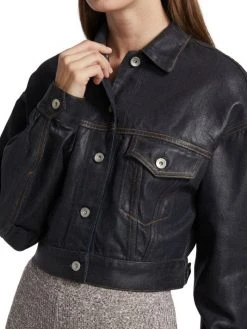 Rag & Bone Cropped Trucker Jacket -rag & bone Sales Store unnamed file 2065