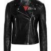 Rag & Bone Mack Leather Moto Jacket Black