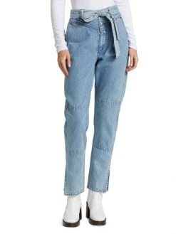 Rag & Bone Mia High-Rise Belted Tapered Jeans -rag & bone Sales Store unnamed file 2125